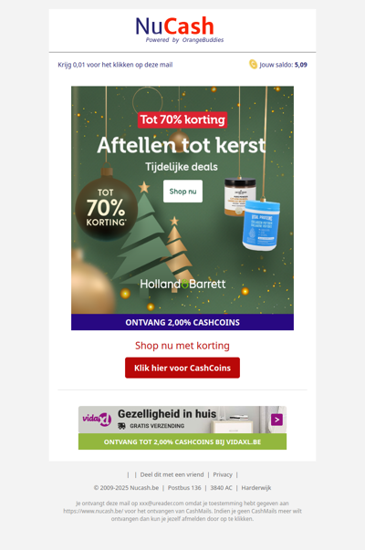 Tot 70% korting bij Holland & Barrett!