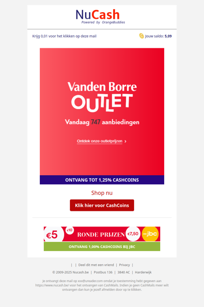 Ontdek nu de Vanden Borre Outlet!