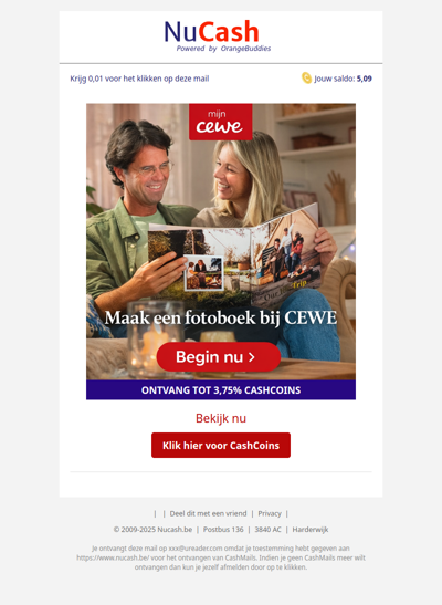 Maak een 2025 fotoboek bij Cewe