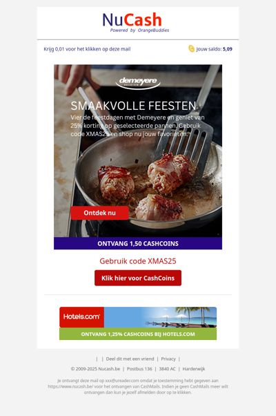 25% korting op pannen bij Demeyere!