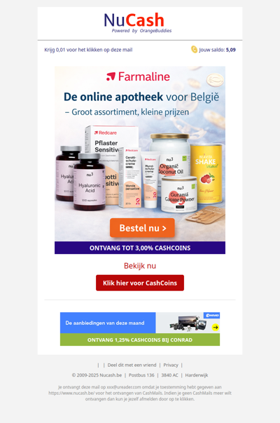 De online apotheek voor België!