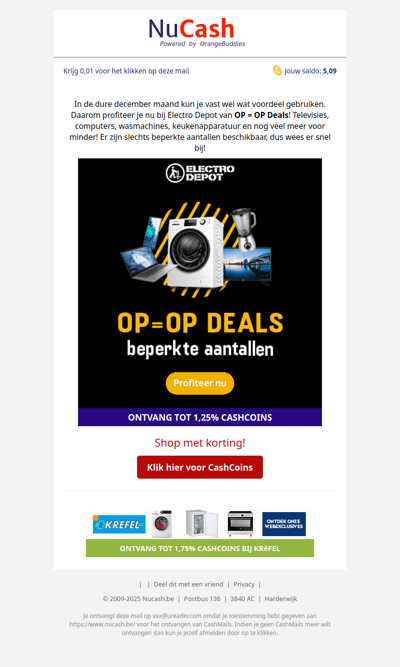 Profiteer van op = op deals bij Electro Depot!