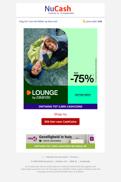 Tot 75% korting bij Lounge by Zalando!