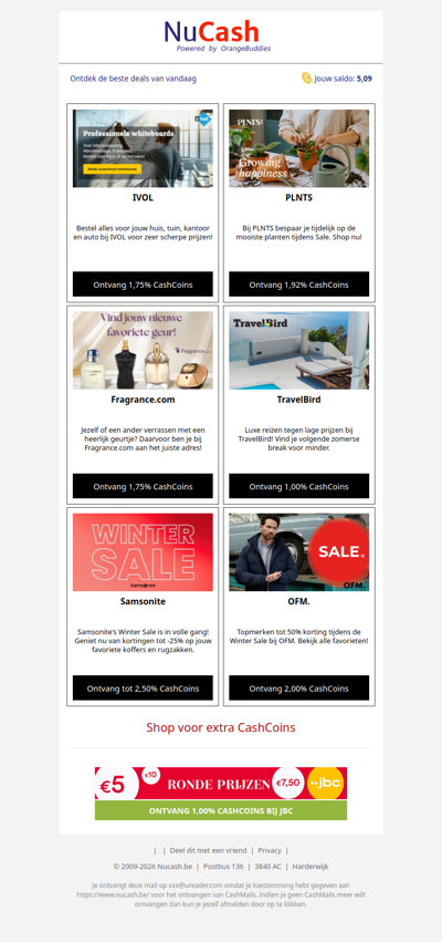 Begin je weekend met 6 TOP deals!