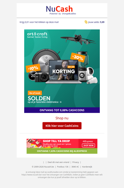 Solden bij Art & Craft