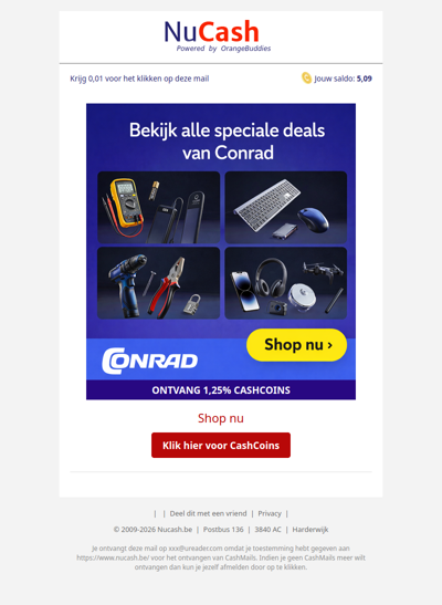 Nieuwe deals bij Conrad!