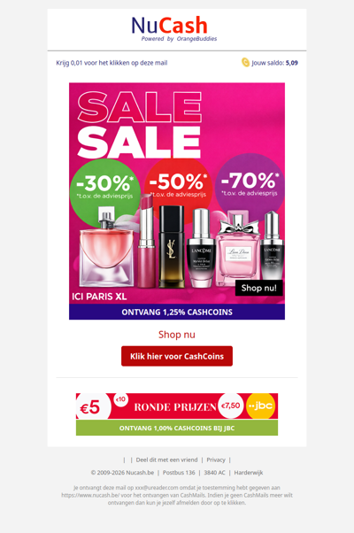 Tot 70% korting bij Ici Paris XL