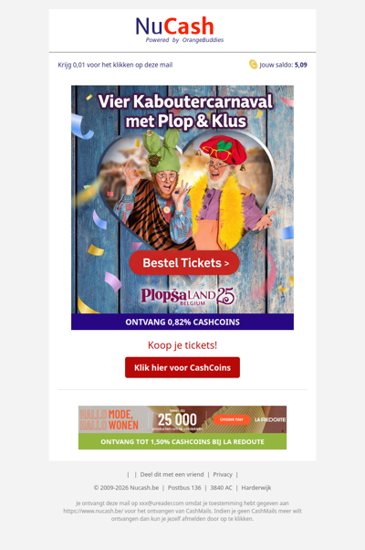 Vier Kaboutercarnaval bij Plopsaland!