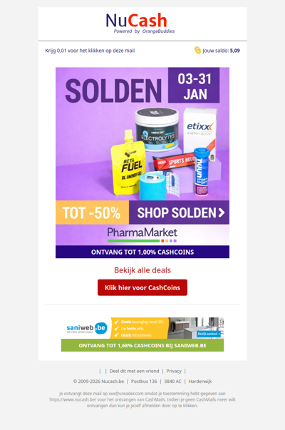 Tot 50% korting bij Pharmamarket!