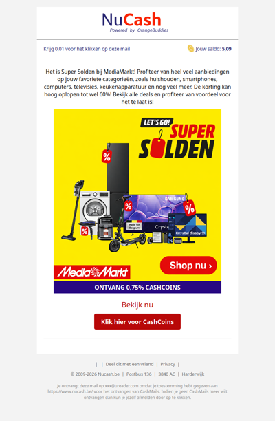 Super Solden bij Mediamarkt!