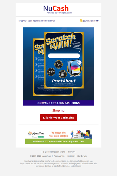 Er zijn prijzen te winnen bij PrintAbout!