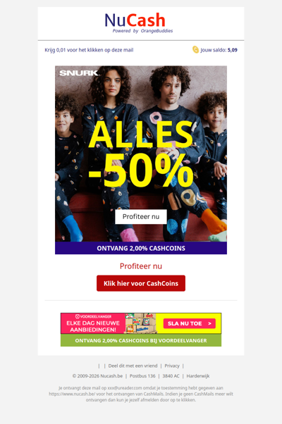 50% korting bij Snurk Amsterdam