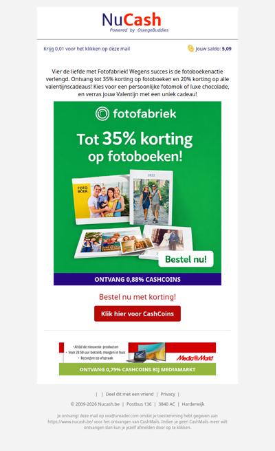 Tot 35% korting bij FotoFabriek