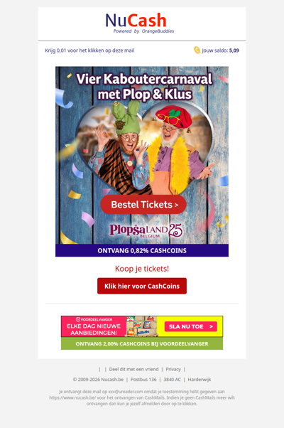 Vier Kaboutercarnaval bij Plopsaland!