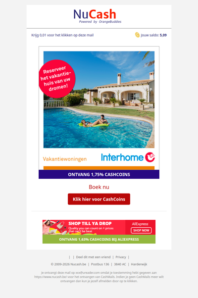 Reserveer nu het vakantiehuis van jouw dromen!