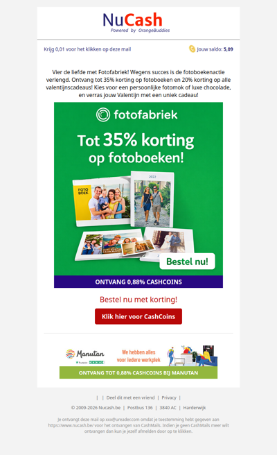 Tot 35% korting bij FotoFabriek