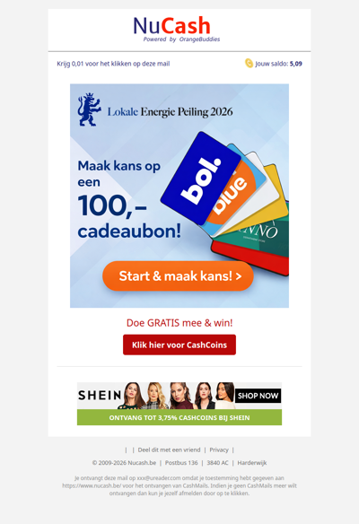 Win een 100 EUR cadeaubon!