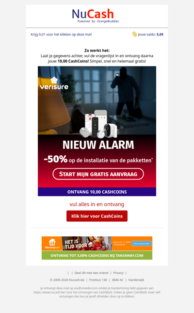 50% korting op je alarminstallatie