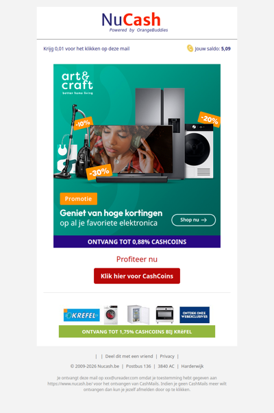 Hoge kortingen op je favoriete elektronica bij Art & Craft!