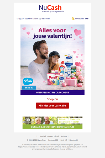 Alles voor jouw Valentijn met korting bij Plein!