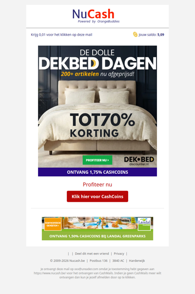 Dolle Dekbed Dagen: tot 70% korting!