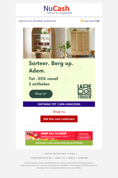 Tot -35% vanaf 2 artikelen bij La Redoute!