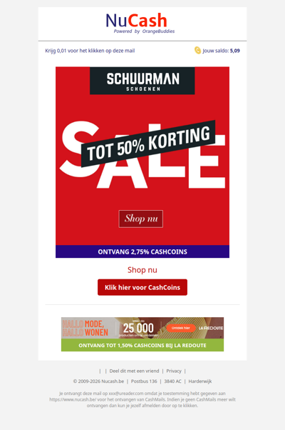 Sale: ontvang tot 50% korting bij Schuurman Schoenen!