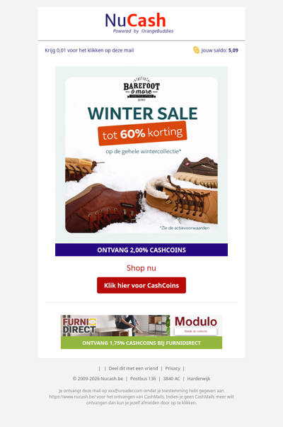 Tot 60% korting in de winter sale!