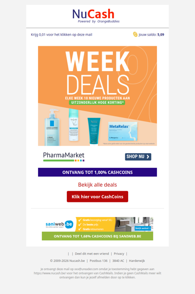 Ontdek de week deals van Pharmamarket!