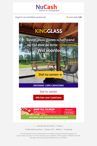 Bestel jouw glazen schuifwand op tijd voor de lente!