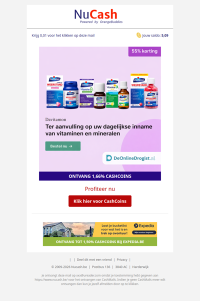 55% korting op Davitamon bij De Online Drogist!