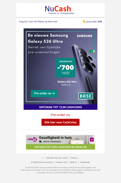 Tijdelijke pre-orderkortingen op de nieuwe Samsung Galaxy S26!