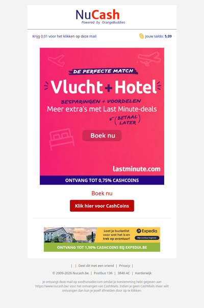 Besparingen + voordelen met Last Minute Vakantiedeals!