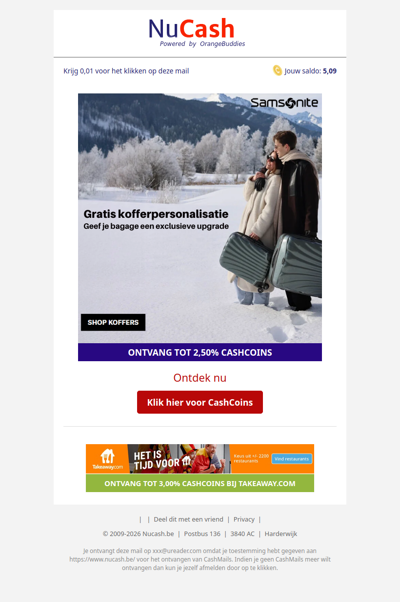 Gratis kofferpersonalisatie bij Samsonite!