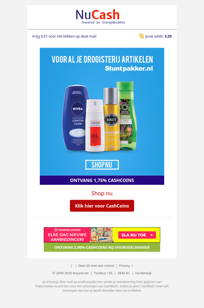 Al je drogisterij artikelen bij Stuntpakker!