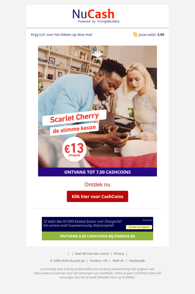 Scarlet Cherry: de slimme keuze voor maar 13 EUR p/m!