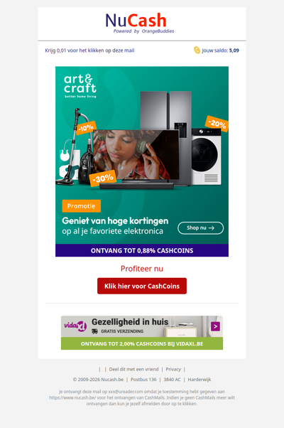 Hoge kortingen op je favoriete elektronica bij Art & Craft!