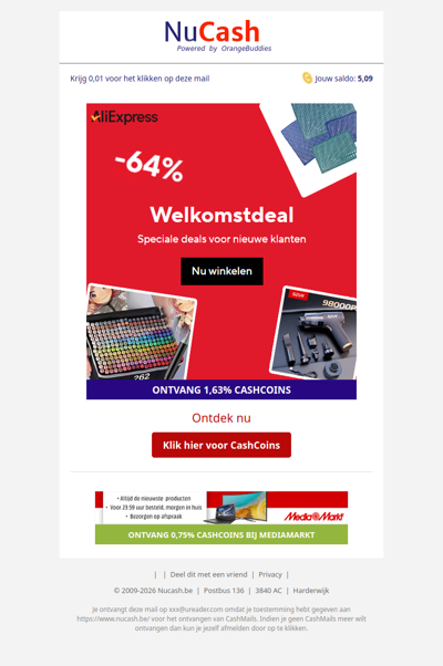 Welkomstdeal: speciale deals voor nieuwe klanten!