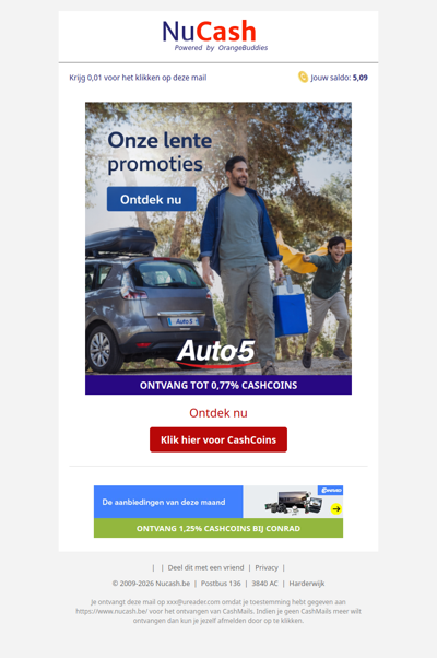 Lente promoties bij Auto5