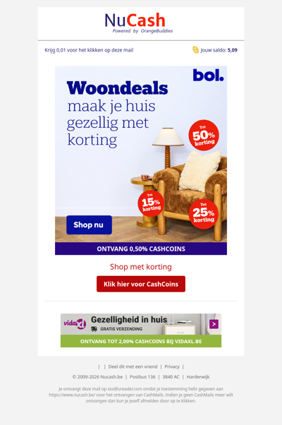 Woondeals met tot 50% korting bij bol.