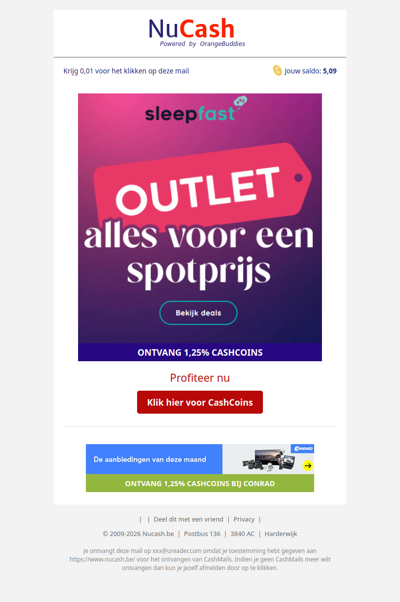 Alles voor een spotprijs bij Sleep Fast!