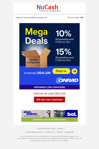 Mega deals bij Conrad: tot 15% korting!