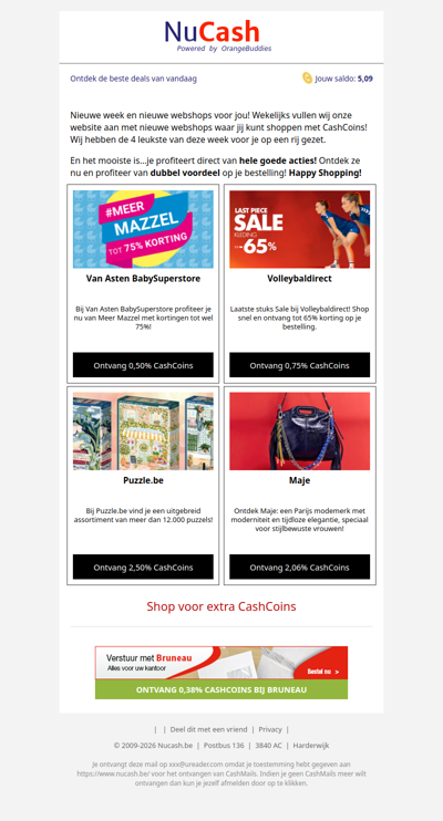 Hi wdqd, er staan 4 nieuwe webshops live!