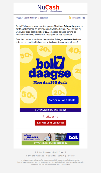 Heel veel voordeel tijdens de bol7daagse!