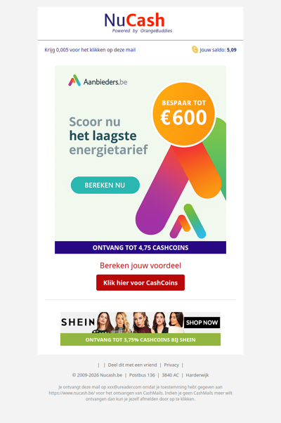 Bespaar tot wel 600 EUR op jouw energierekening!