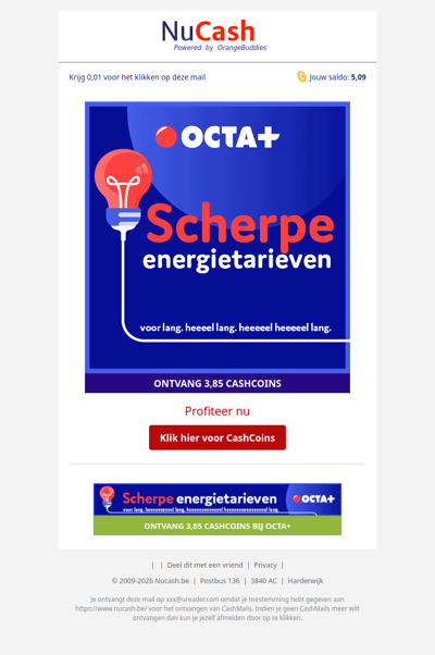 Scherpe energietarieven bij OCTA+