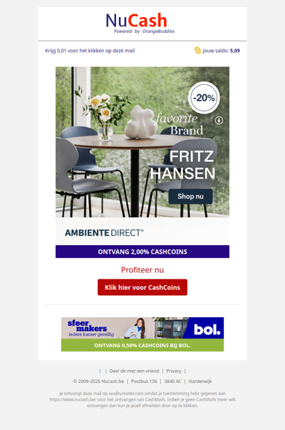 -20% op jouw favoriete merk bij AmbienteDirect!