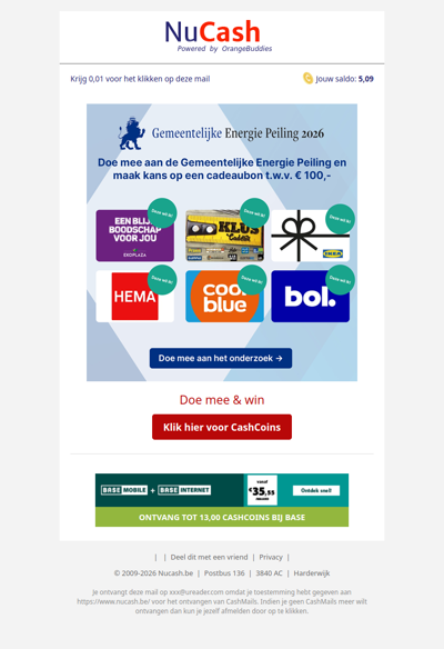 Maak kans op een cadeaubon t.w.v. 100 EUR!