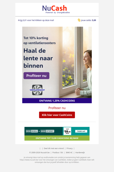 Ontvang tot 10% korting bij Ventilatieshop!