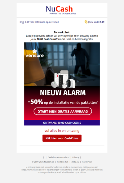 50% korting op je alarminstallatie